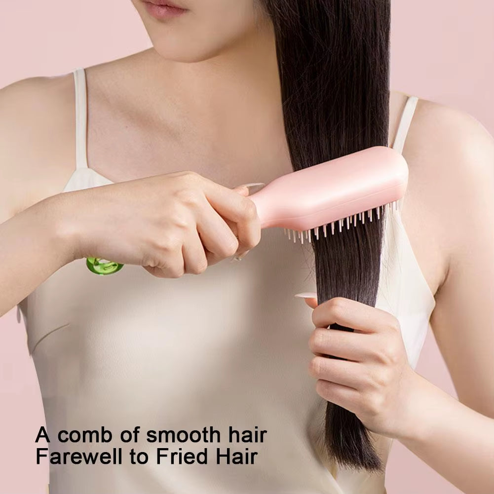 Retractable Comb Self-Cleaning Hair Brush